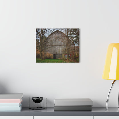 U R There Photography West Murphy Lake Road Grey Rustic Farmhouse Acrylic Wall Print