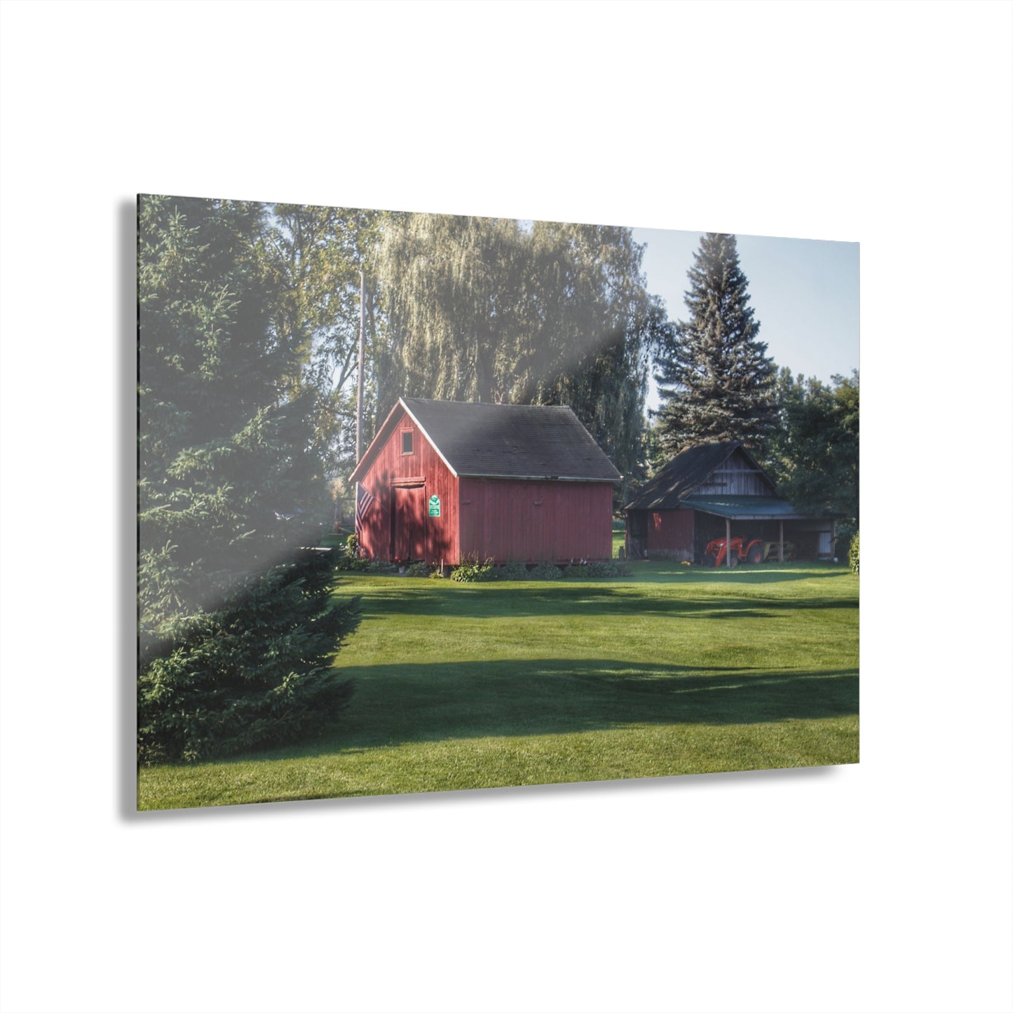 U R There Photography Rochester Road Mini-Reds Rustic Farmhouse Acrylic Wall Print