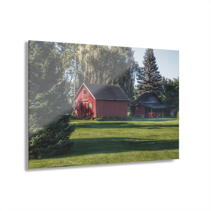 U R There Photography Rochester Road Mini-Reds Rustic Farmhouse Acrylic Wall Print