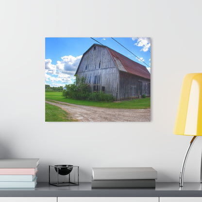 U R There Photography Schoenherr Road Grey I Rustic Farmhouse Acrylic Wall Print