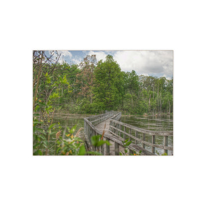 U R There Photography Linear Park Bridge in Lapeer I Rustic Farmhouse Decorative Ceramic Tile