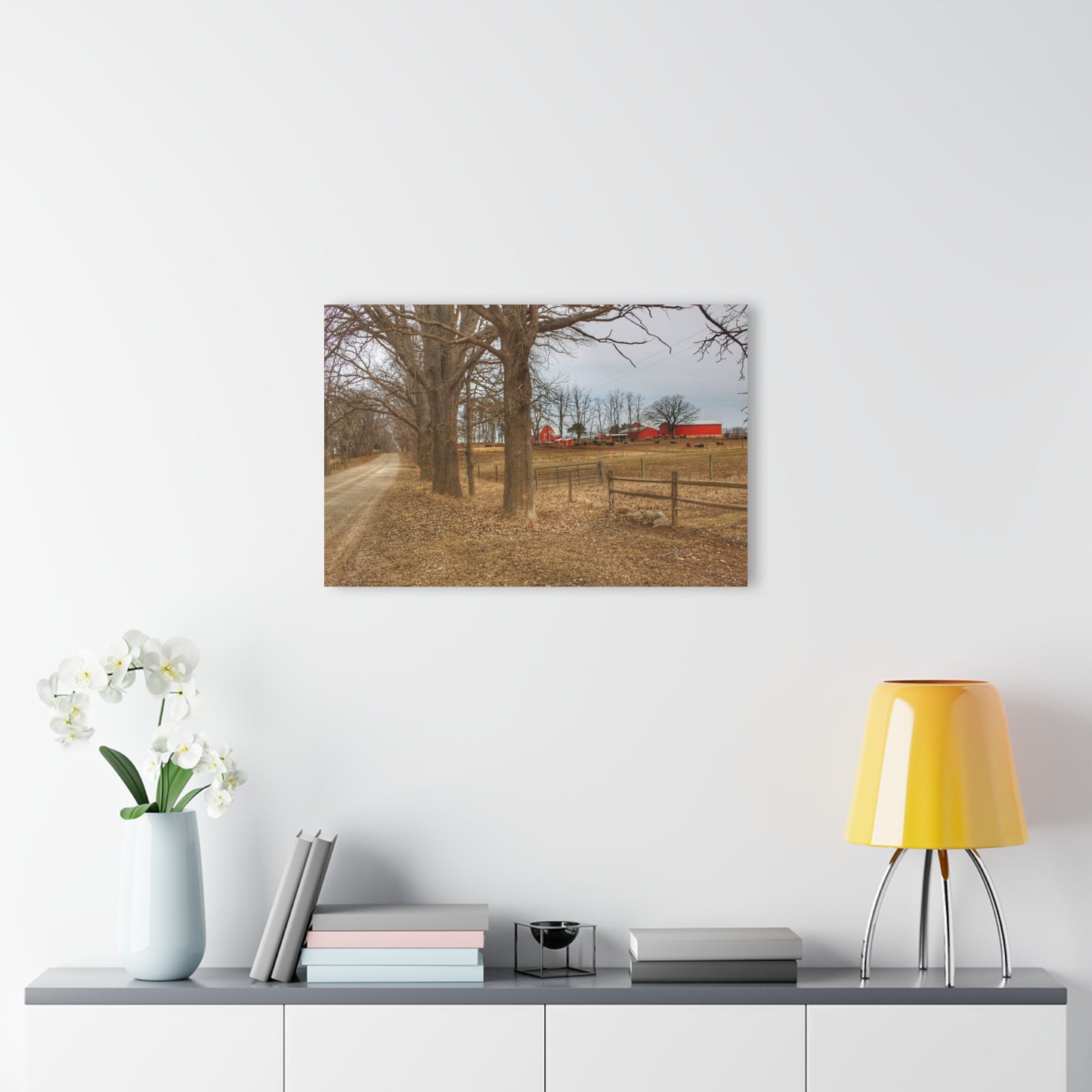 U R There Photography Wilder Road Cow Farm Rustic Farmhouse Acrylic Wall Print