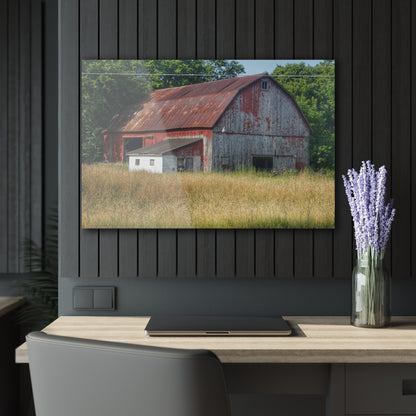 U R There Photography Scott Road Red Rustic Farmhouse Acrylic Wall Print