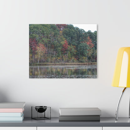 U R There Photography Fall on Murphy Lake IV Rustic Farmhouse Acrylic Wall Print
