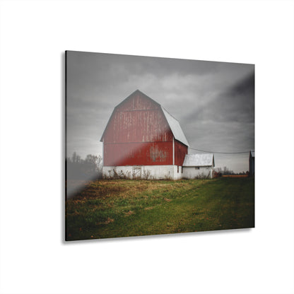 U R There Photography Mills Road Red II Rustic Farmhouse Acrylic Wall Print