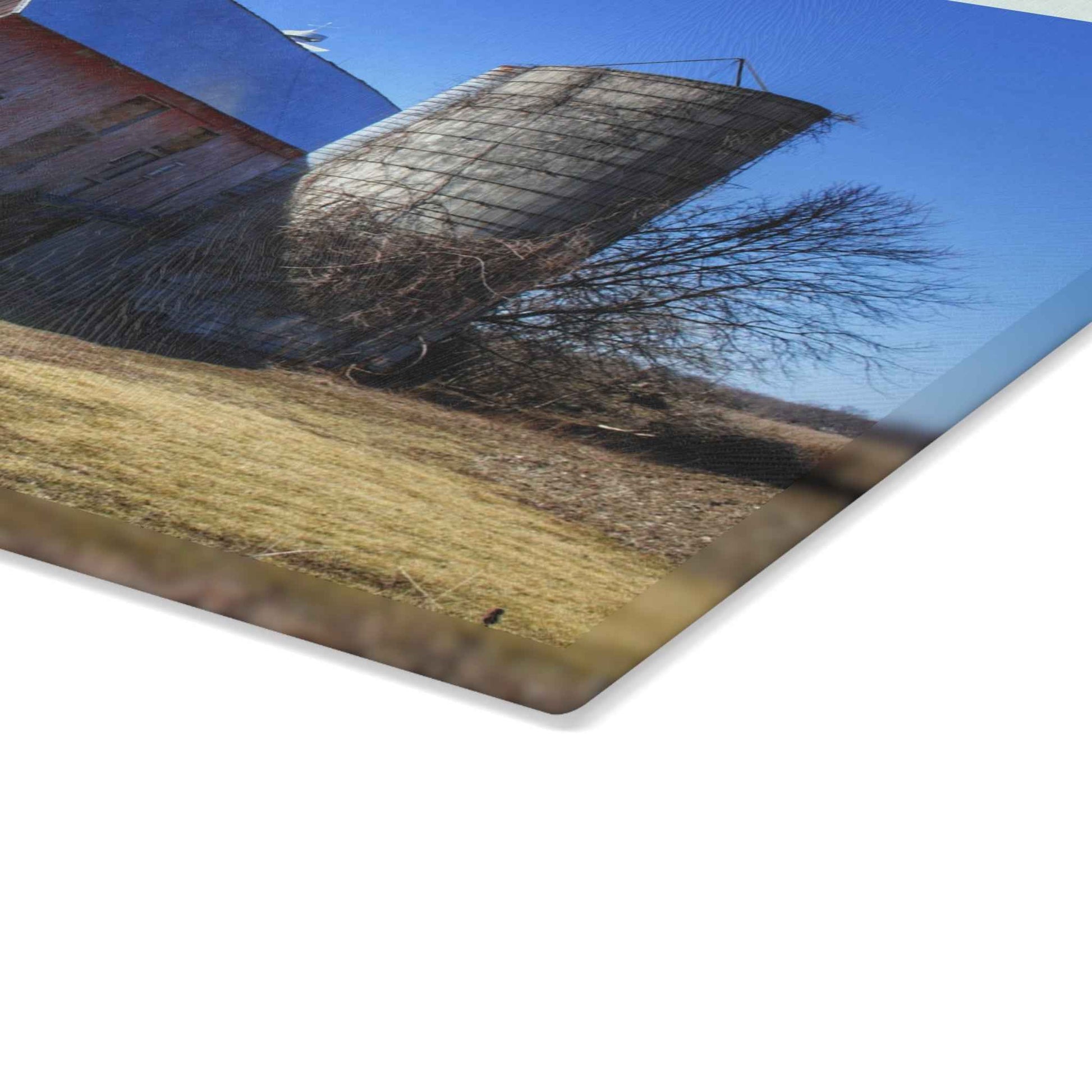 U R There Photography North Irish Red I Rustic Farmhouse Tempered-Glass Cutting Board