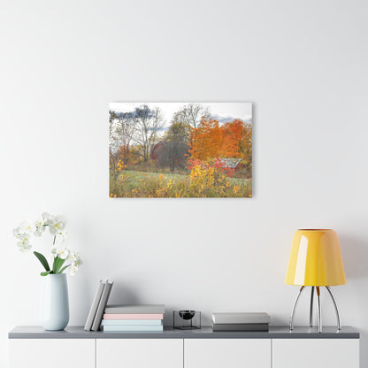 U R There Photography Bowers Hidden Red Rustic Farmhouse Acrylic Wall Print