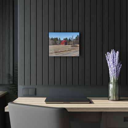 U R There Photography Maple Grove Little Red Rustic Farmhouse Acrylic Wall Print