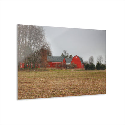 U R There Photography Kidder Road Reds Rustic Farmhouse Acrylic Wall Print