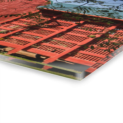 U R There Photography Gardner Road Red I Rustic Farmhouse Acrylic Wall Print