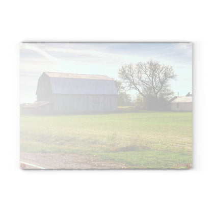 U R There Photography North Gera Road Red Rustic Farmhouse Tempered-Glass Cutting Board