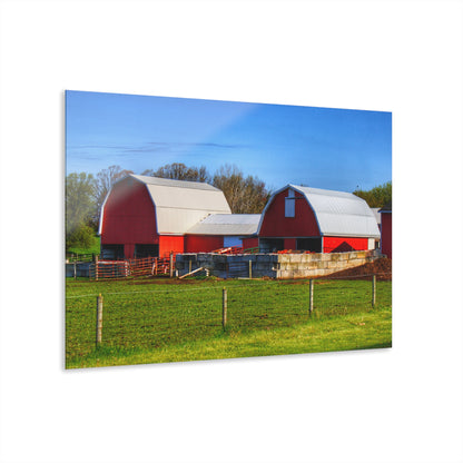 U R There Photography M-15 Reds Rustic Farmhouse Acrylic Wall Print
