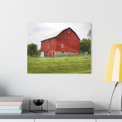 U R There Photography Elba Road Red II Rustic Farmhouse Acrylic Wall Print