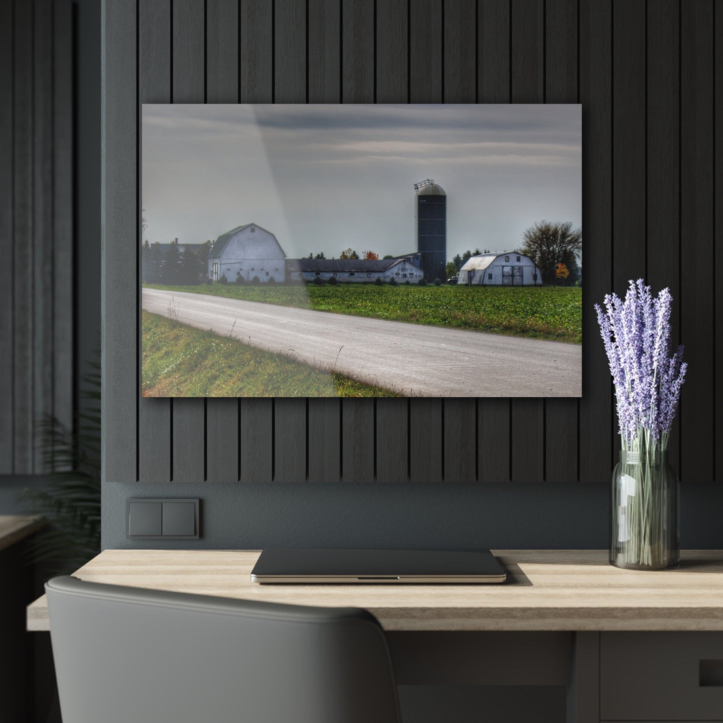 U R There Photography South Block Road Farm Rustic Farmhouse Acrylic Wall Print