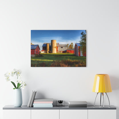 U R There Photography Maynard Road Reds Rustic Farmhouse Acrylic Wall Print