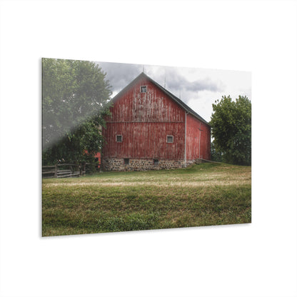 U R There Photography Five Lakes Red II Rustic Farmhouse Acrylic Wall Print