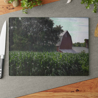 Rustic Farmhouse Cutting Board Featuring Piersonville Road Red