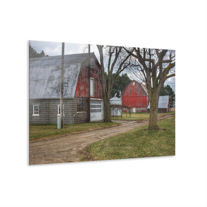 U R There Photography Peck Reds Rustic Farmhouse Acrylic Wall Print