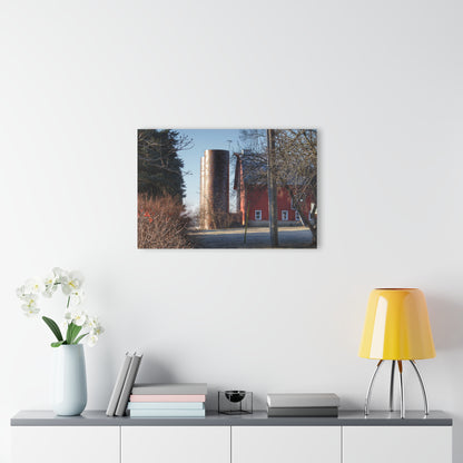 U R There Photography Newark Hidden Red Rustic Farmhouse Acrylic Wall Print