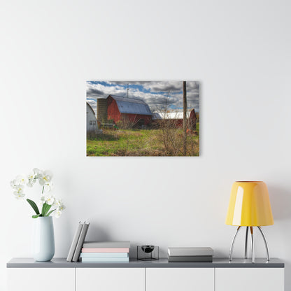 U R There Photography McDowell Road Reds III Rustic Farmhouse Acrylic Wall Print