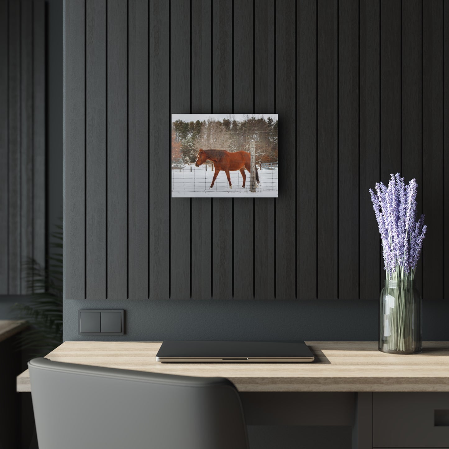 U R There Photography Roadside Chestnut Rustic Farmhouse Acrylic Wall Print