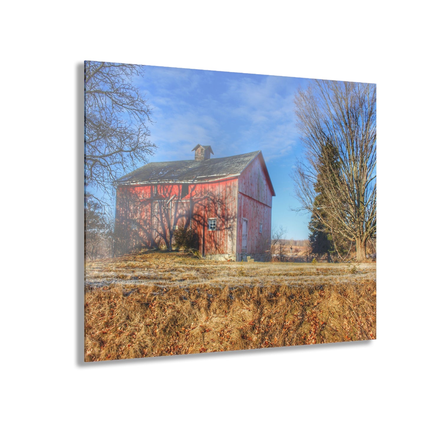 U R There Photography M-24 Barn at the Bend II Rustic Farmhouse Acrylic Wall Print