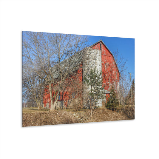 U R There Photography Van Dyke Red I Rustic Farmhouse Acrylic Wall Print