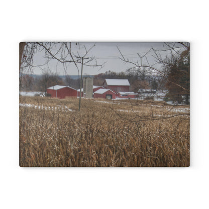 U R There Photography Beyond the Cornfield on Sutton Rustic Farmhouse Tempered-Glass Cutting Board