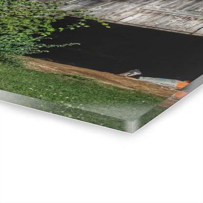 U R There Photography Grey Shack of Millington Rustic Farmhouse Acrylic Wall Print