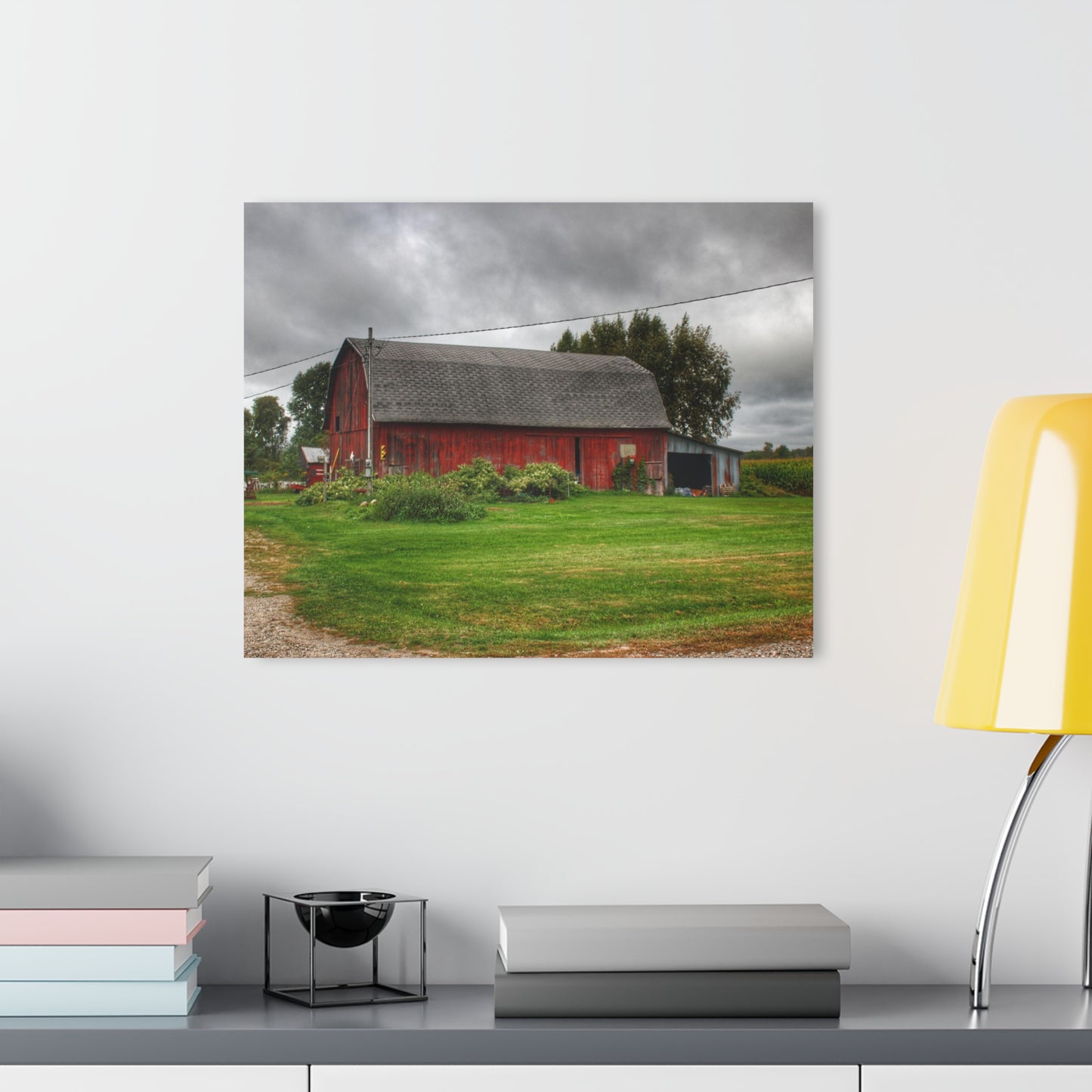 U R There Photography Country Red Rustic Farmhouse Acrylic Wall Print