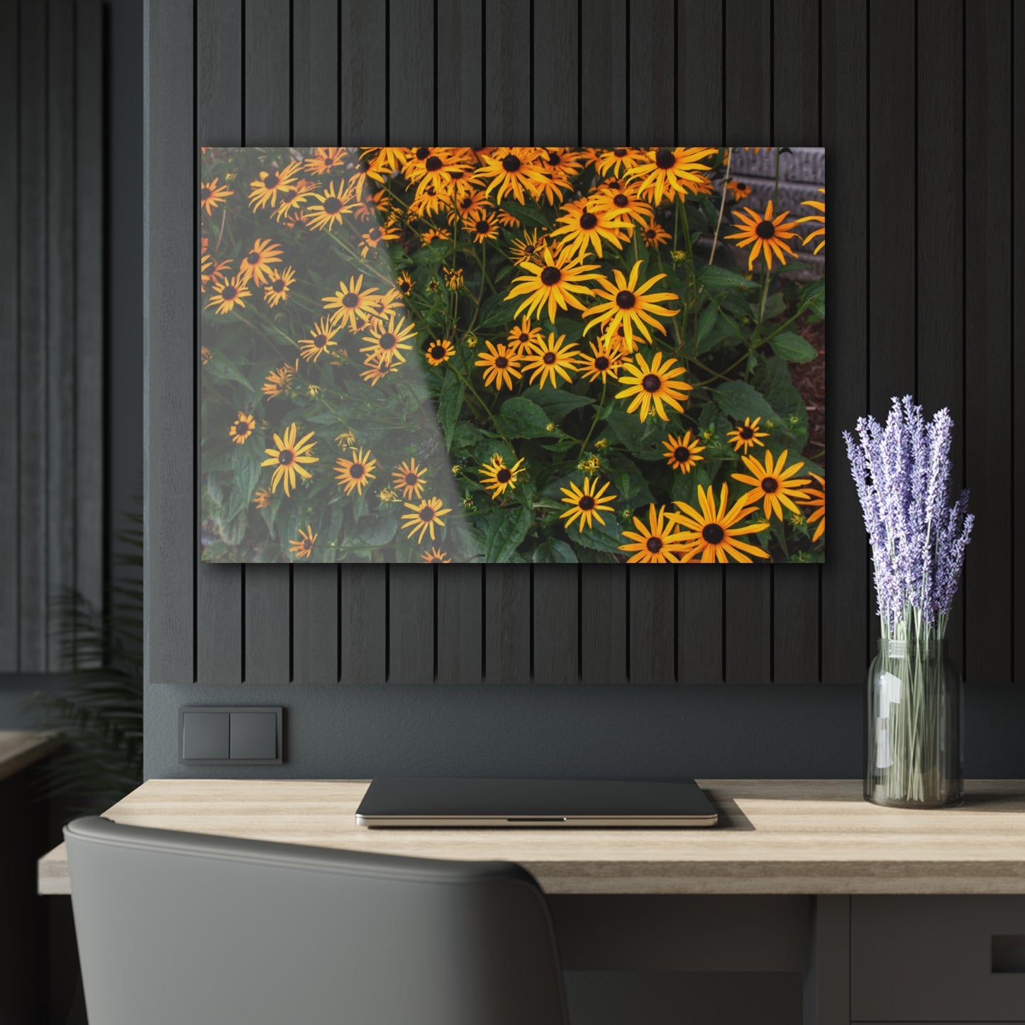 U R There Photography Black-Eyed Susan Rustic Farmhouse Acrylic Wall Print