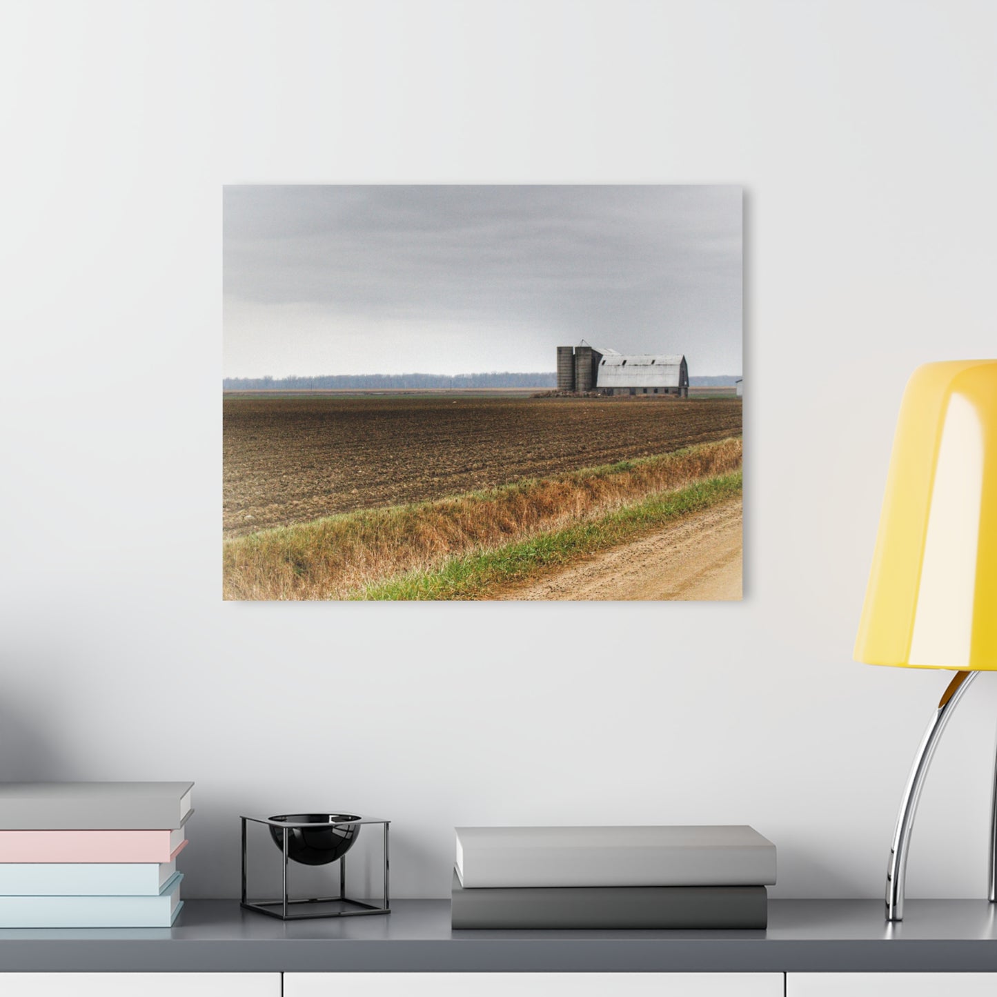 U R There Photography North Gates Road Old Grey I Rustic Farmhouse Acrylic Wall Print