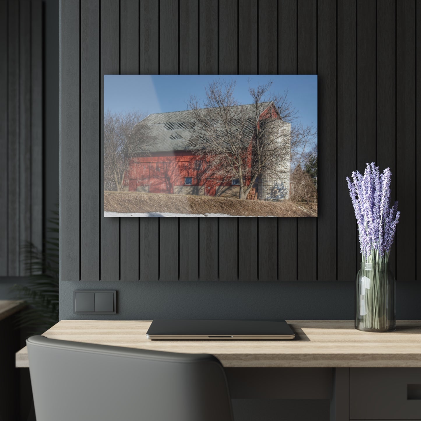U R There Photography Van Dyke Red II Rustic Farmhouse Acrylic Wall Print