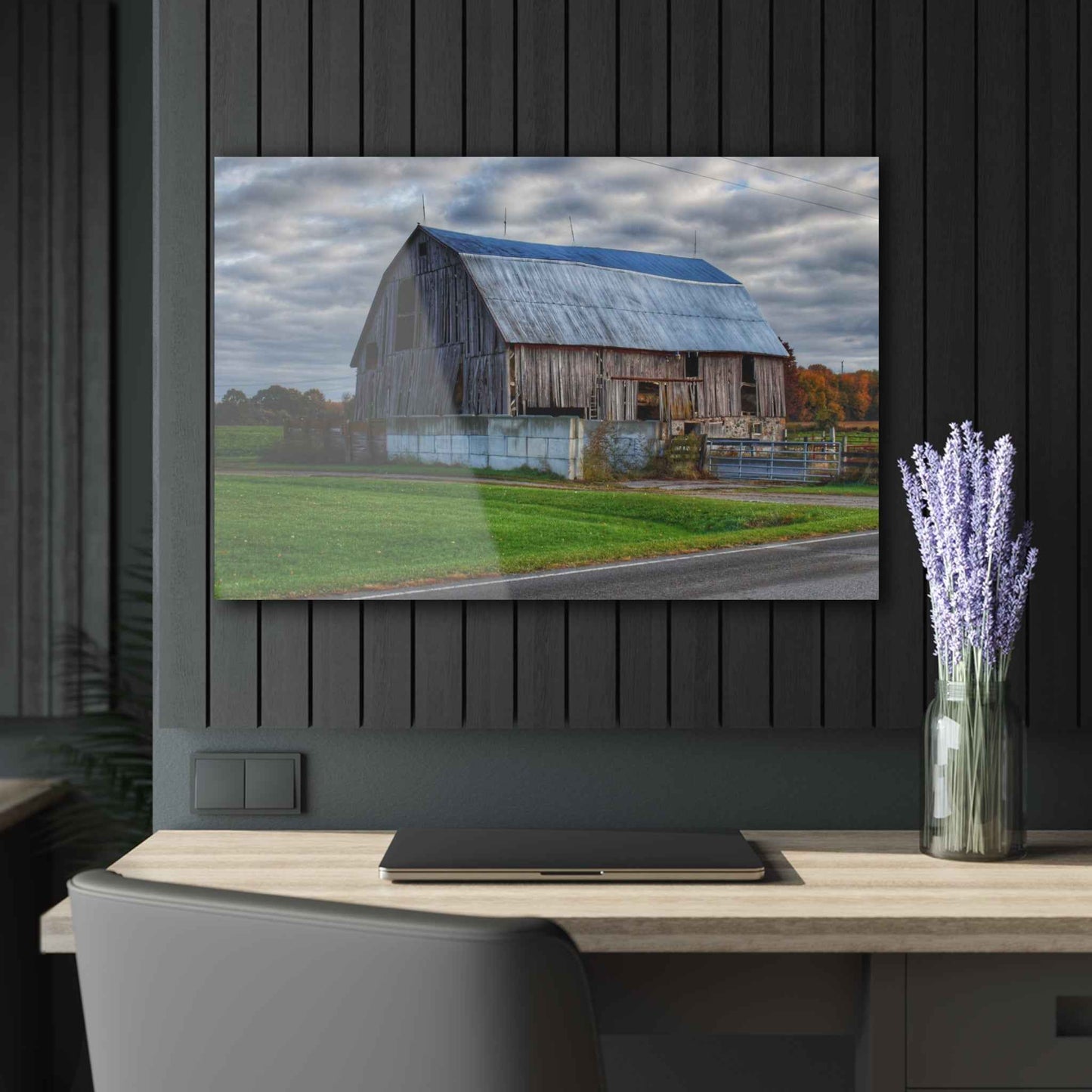 U R There Photography Marlette Road Haybarn Rustic Farmhouse Acrylic Wall Print