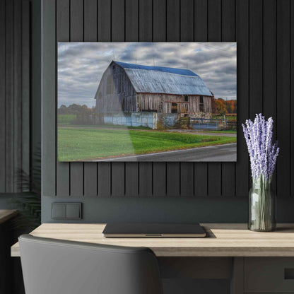 U R There Photography Marlette Road Haybarn Rustic Farmhouse Acrylic Wall Print