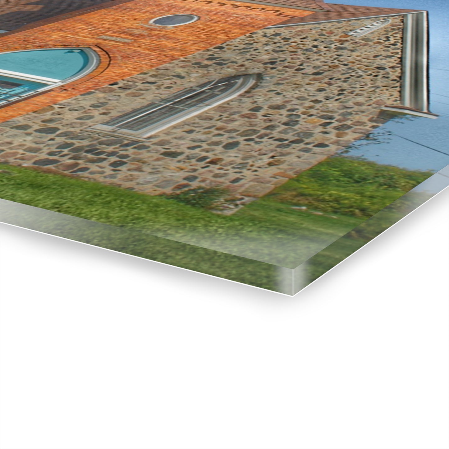 U R There Photography Mayville Church of the Past Rustic Farmhouse Acrylic Wall Print