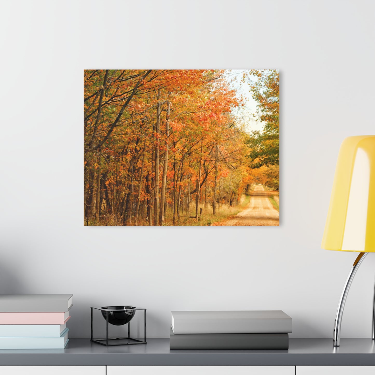 U R There Photography Fall on Murphy Lake II Rustic Farmhouse Acrylic Wall Print