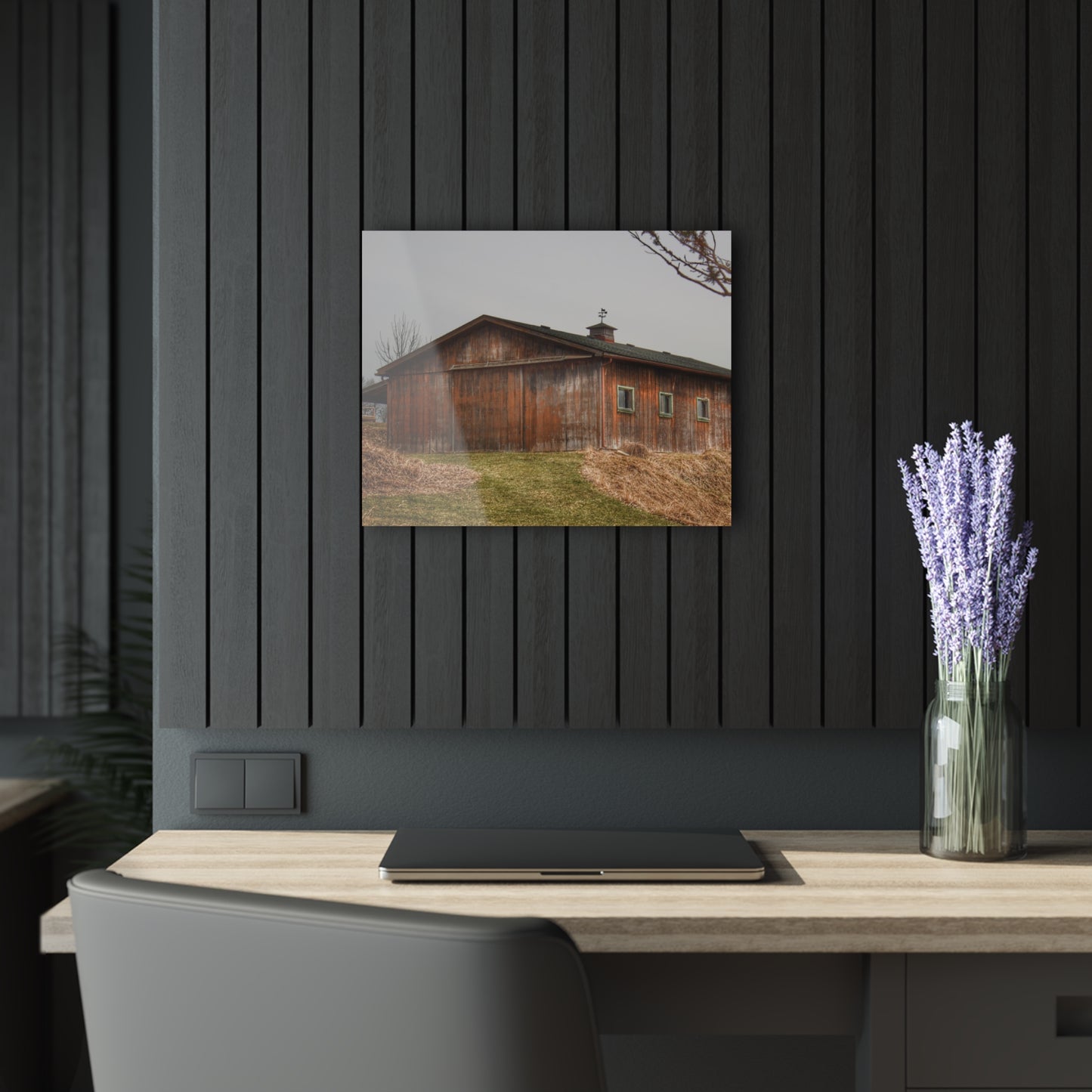 U R There Photography Blood Road Rusted Rustic Farmhouse Acrylic Wall Print