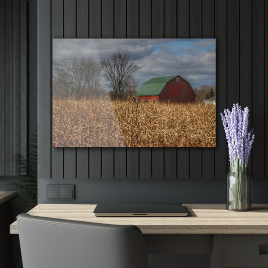 Barn Boutique Modern Farmhouse Acrylic Wall Print| North Force Road Hidden Red