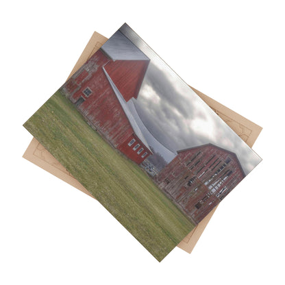 U R There Photography Church Road Reds Rustic Farmhouse Decorative Ceramic Tile