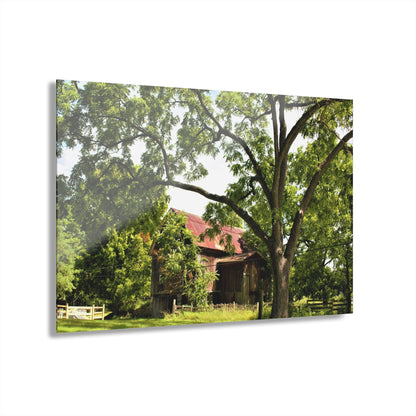 U R There Photography Oxford Rusted Red II Rustic Farmhouse Acrylic Wall Print