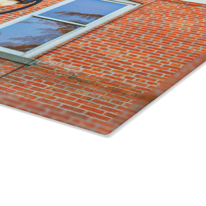 U R There Photography High Street Rustic Farmhouse Tempered-Glass Cutting Board