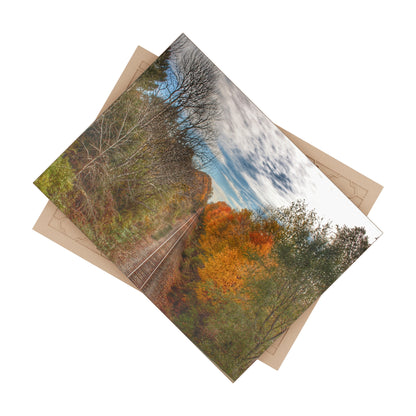 U R There Photography Above the Tracks in Vassar Rustic Farmhouse Decorative Ceramic Tile