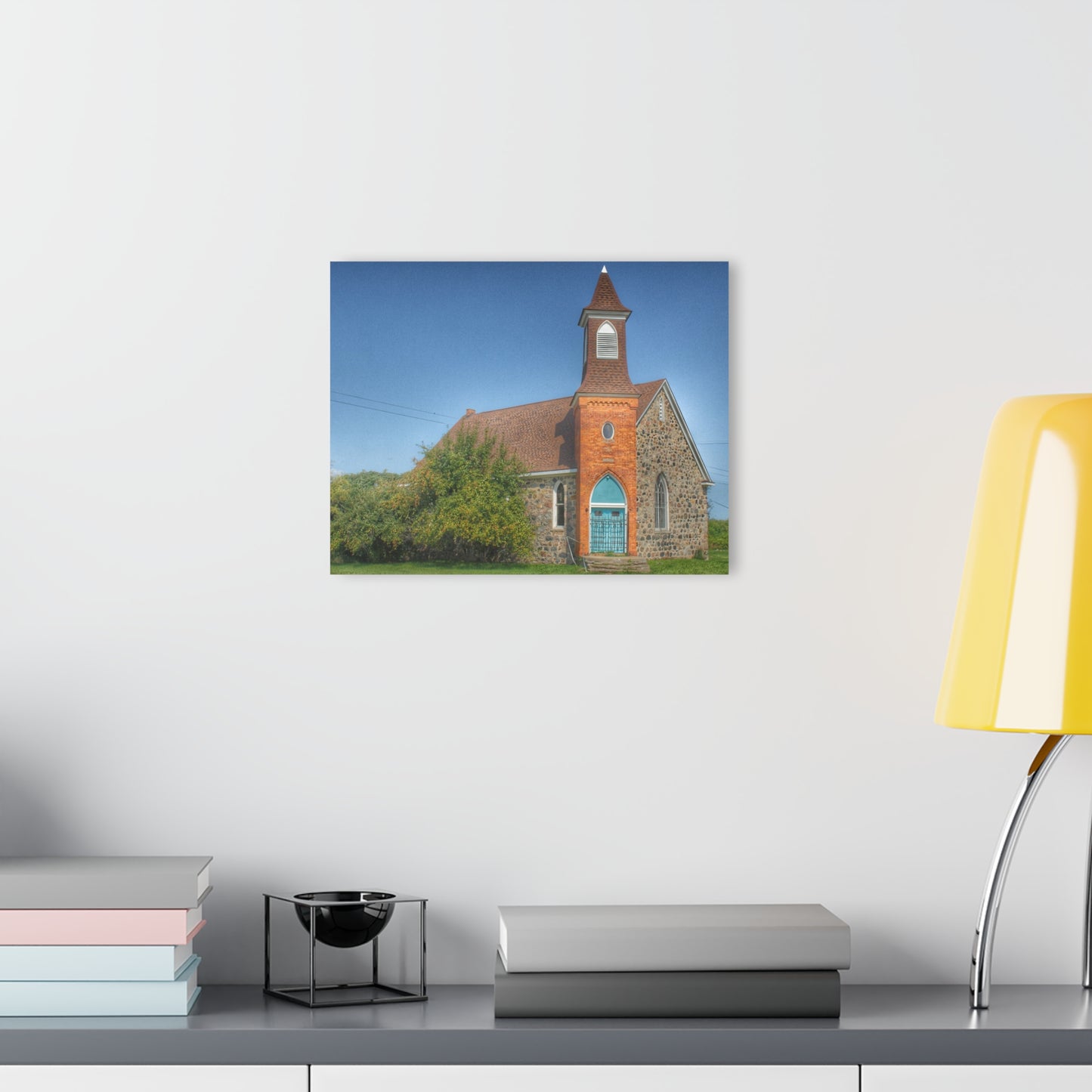 U R There Photography Mayville Church of the Past Rustic Farmhouse Acrylic Wall Print