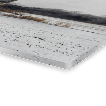 U R There Photography Babcock Road Grey Rustic Farmhouse Acrylic Wall Print