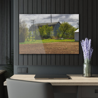 U R There Photography Rescue Road Old Grey Rustic Farmhouse Acrylic Wall Print