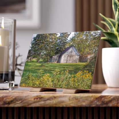 U R There Photography Bowers Road Little White Rustic Farmhouse Decorative Ceramic Tile