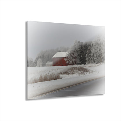 U R There Photography Farm on the Curve Rustic Farmhouse Acrylic Wall Print