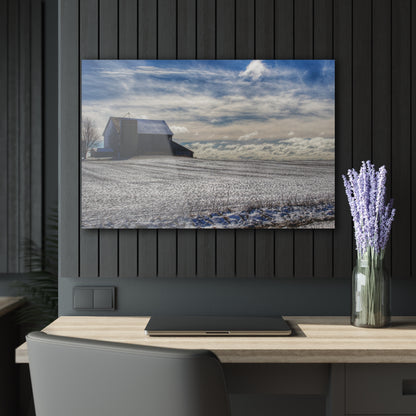 U R There Photography Early Spring Grey I Rustic Farmhouse Acrylic Wall Print