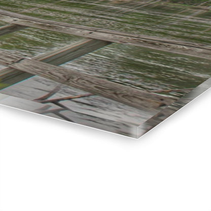 U R There Photography Linear Park Bridge in Lapeer I Rustic Farmhouse Acrylic Wall Print